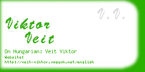 viktor veit business card